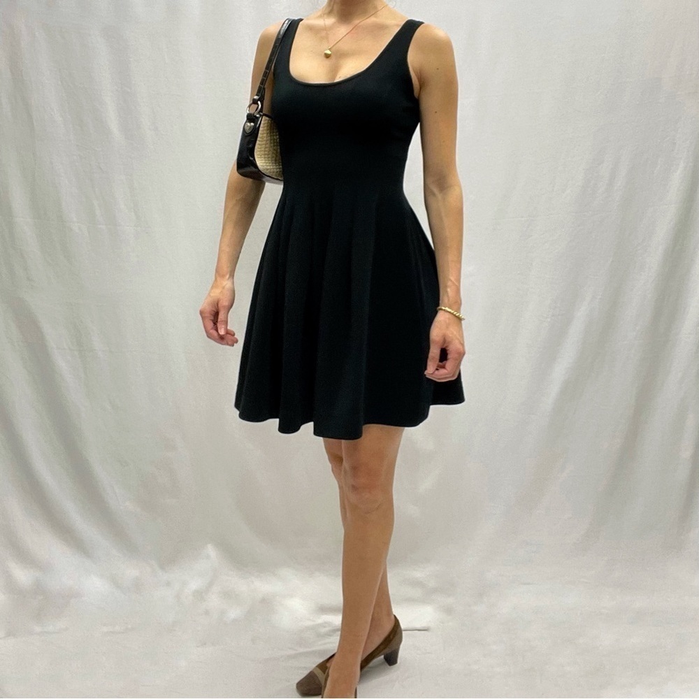 Tristan & Iseut little black dress fits XS / S black mini fit & flared sexy